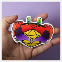 Cargar imagen en el visor de la galería, halloween moon crab familiar sticker

