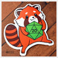 red panda familiar sticker