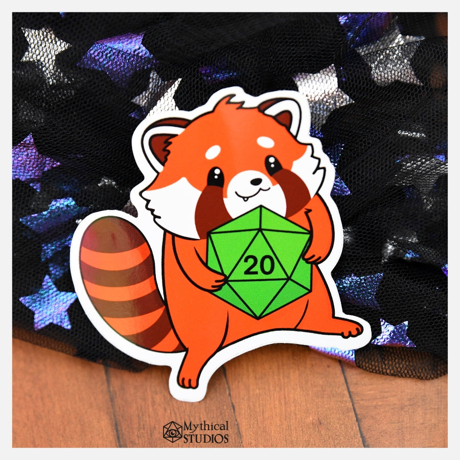 red panda familiar sticker