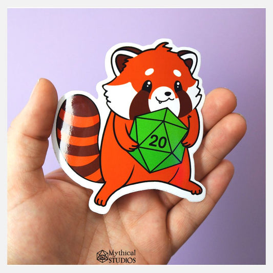 red panda familiar sticker