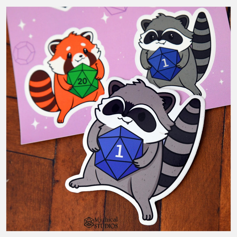 raccoon familiar sticker