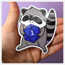 Cargar imagen en el visor de la galería, raccoon familiar sticker
