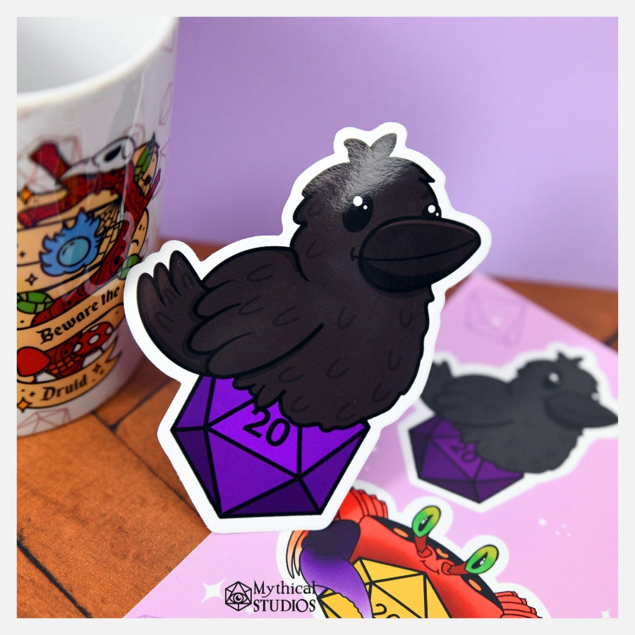 raven familiar sticker