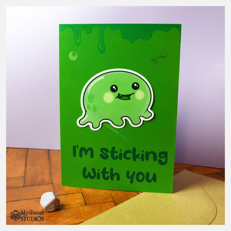 sticking with you gloop card & sticker!