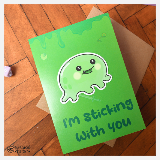 sticking with you gloop card & sticker!