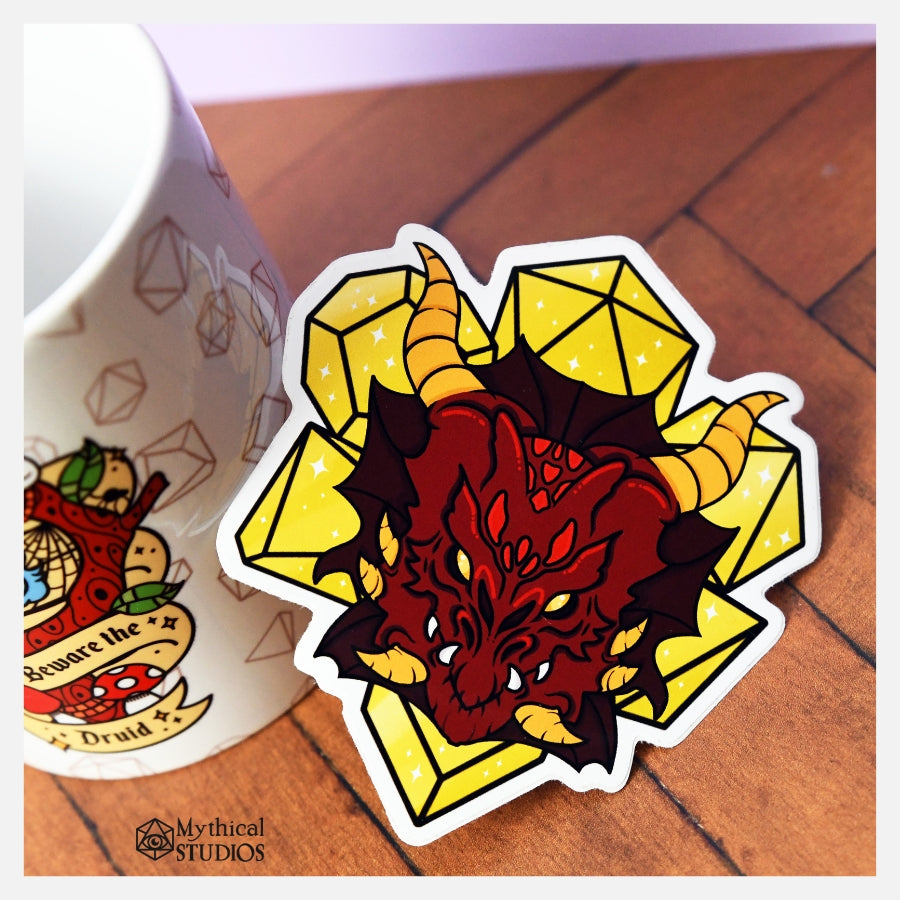 dragon head sticker