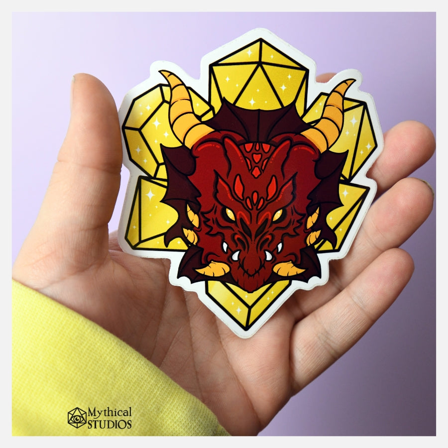 dragon head sticker