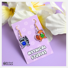 Load image into Gallery viewer, crittercal critters acrylic earrings
