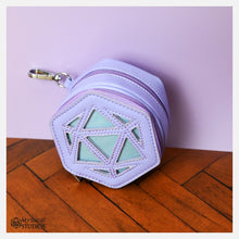 Load image into Gallery viewer, purple dice ita coin purse!

