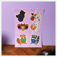 Cargar imagen en el visor de la galería, familiar creatures sticker sheet!
