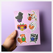 Cargar imagen en el visor de la galería, familiar creatures sticker sheet!
