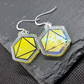 d8 galaxy holographic acrylic earrings