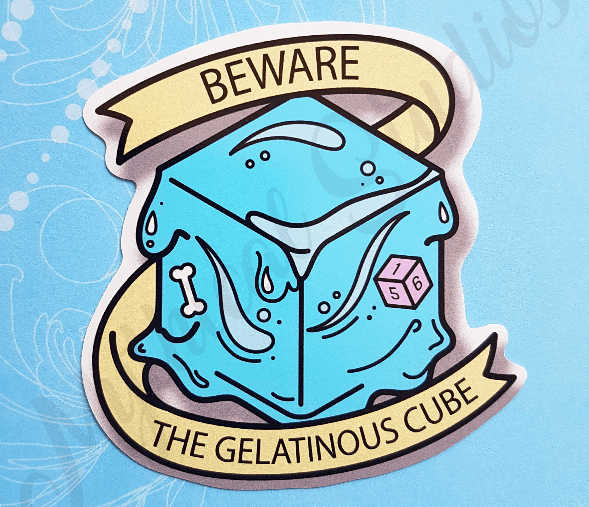 gelly cube sticker