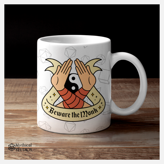 beware the monk mug